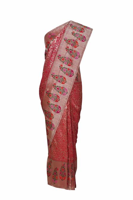 Kinkhab Brocade Silk Paithani Saree Hand Woven in Banaras