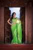 Jashn Green and gold sari