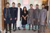 Anaita Adajania Shroff, Fashion Director Vogue India with models showcasing the collection by designers Shantanu & Nikhil