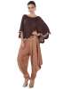 brown-printed-cape-matched-wiht-dhoti-pants-only-on-kalki